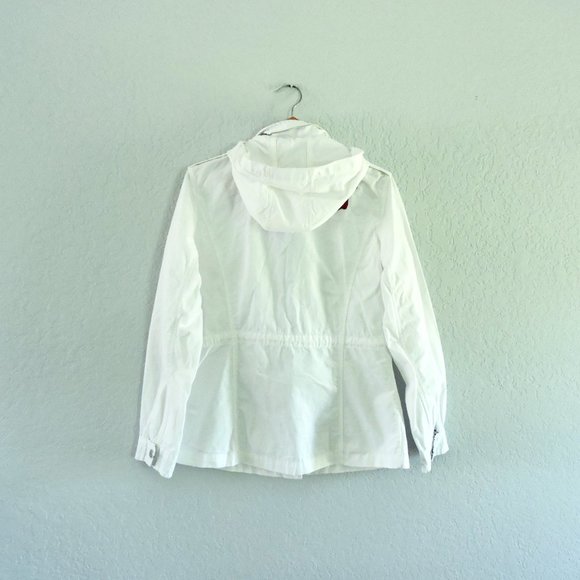 Boston Proper M jacket top white embroidered 3D applique embellished butterflies - Picture 4 of 14